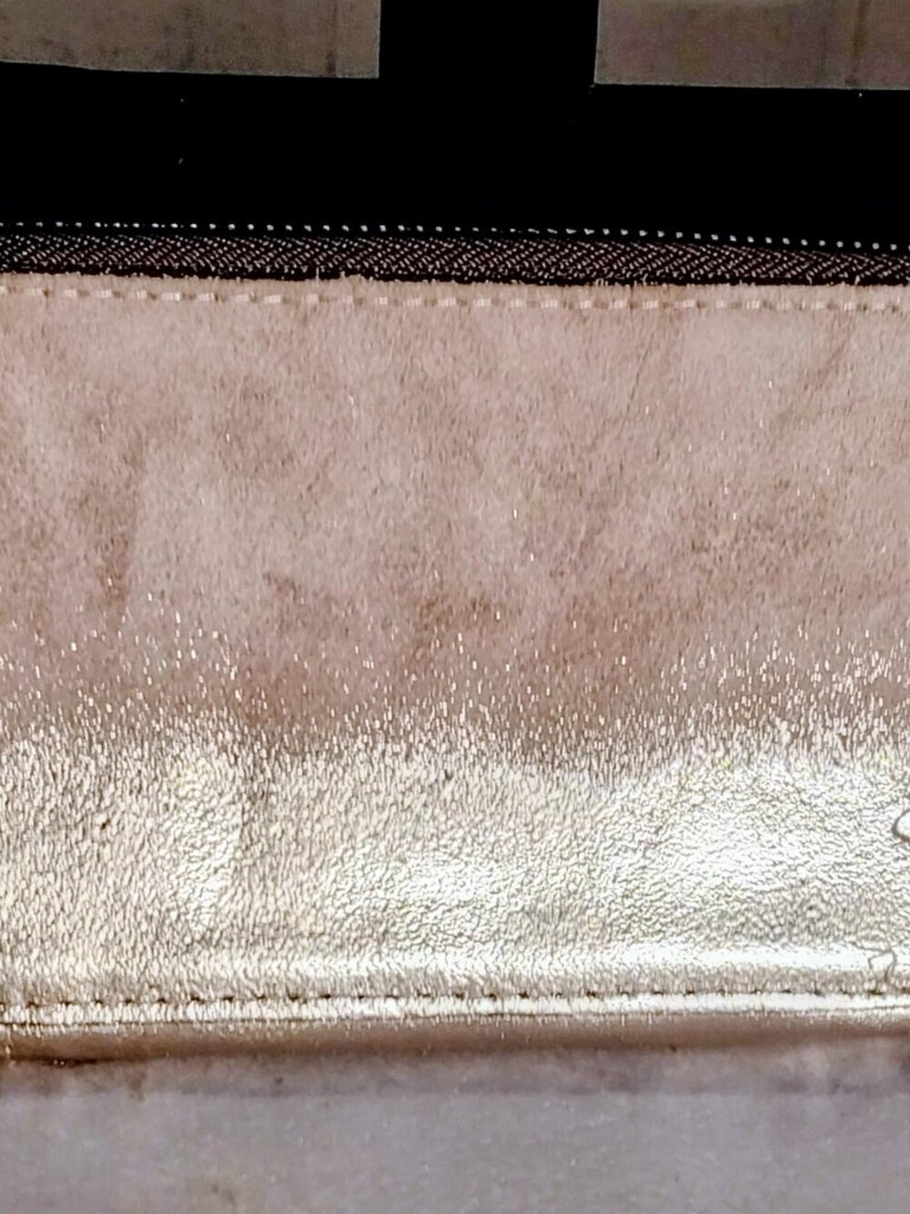 Patricia Nash Antique Gold Hombre Distressed Leather Wallet